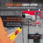 VEVOR Electric Hoist, 598,7 kg Ανυψωτική ικανότητα, 1150W 220V Ηλεκτρικό συρμάτινο βαρούλκο από χάλυβα με ενσύρματο τηλεχειριστήριο 427 cm, Ύψος ανύψωσης μονού καλωδίου 1219 cm & μοτέρ καθαρού χαλκού, για εργοστάσιο αποθήκης γκαράζ