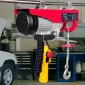 VEVOR Electric Hoist, 598,7 kg Ανυψωτική ικανότητα, 1150W 220V Ηλεκτρικό συρμάτινο βαρούλκο από χάλυβα με ενσύρματο τηλεχειριστήριο 427 cm, Ύψος ανύψωσης μονού καλωδίου 1219 cm & μοτέρ καθαρού χαλκού, για εργοστάσιο αποθήκης γκαράζ