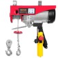 VEVOR Electric Hoist, 598,7 kg Ανυψωτική ικανότητα, 1150W 220V Ηλεκτρικό συρμάτινο βαρούλκο από χάλυβα με ενσύρματο τηλεχειριστήριο 427 cm, Ύψος ανύψωσης μονού καλωδίου 1219 cm & μοτέρ καθαρού χαλκού, για εργοστάσιο αποθήκης γκαράζ