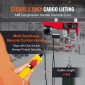 VEVOR Electric Hoist, 249,5 kg Ανυψωτική ικανότητα, 510W 220V Ηλεκτρικό συρμάτινο βαρούλκο από ατσάλι με ενσύρματο τηλεχειριστήριο 427 cm, Ύψος ανύψωσης μονού καλωδίου 1219 cm & μοτέρ καθαρού χαλκού, για εργοστάσιο αποθήκης γκαράζ