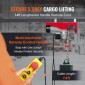VEVOR Electric Hoist, 998 kg ανυψωτική ικανότητα, 1600W 220V ηλεκτρικό συρμάτινο βαρούλκο από ατσάλι με ενσύρματο τηλεχειριστήριο 427 cm, Ύψος ανύψωσης μονού καλωδίου 1219 cm & κινητήρας καθαρού χαλκού, για εργοστάσιο αποθήκης γκαράζ