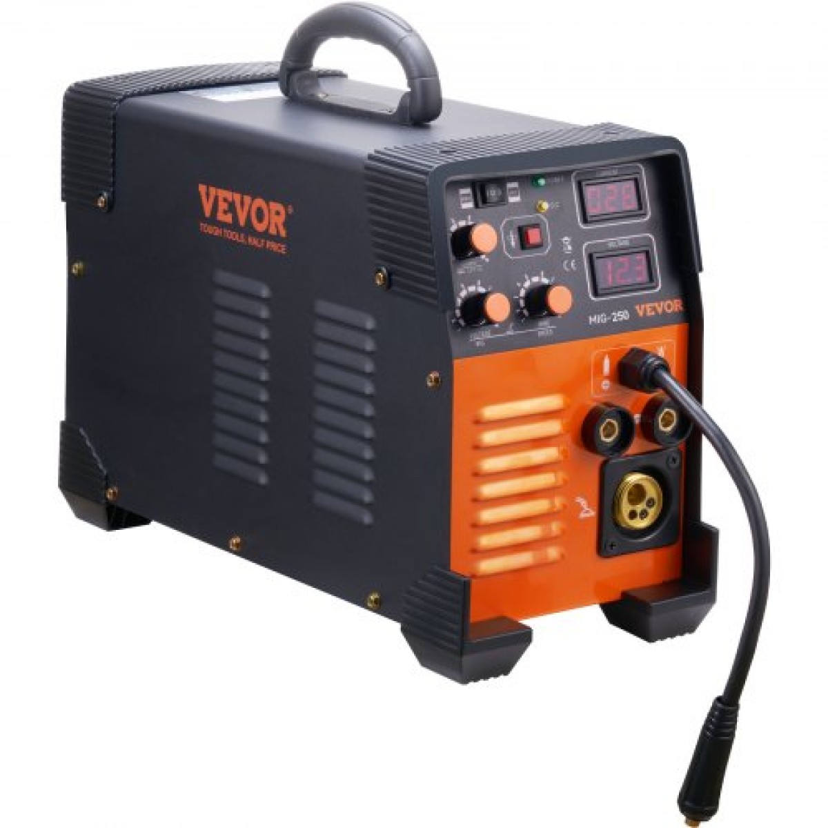 VEVOR MIG Welder 250 Amp MIG TIG Arc Welder 3 in 1 Welder Welding Machine 220V TIG Welder Lift ARC Welder MMA Stick IGBT DC Inverter Welder Digital Display Combo Welding Machine