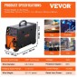 VEVOR MIG Welder 250 Amp MIG TIG Arc Welder 3 in 1 Welder Welding Machine 220V TIG Welder Lift ARC Welder MMA Stick IGBT DC Inverter Welder Digital Display Combo Welding Machine