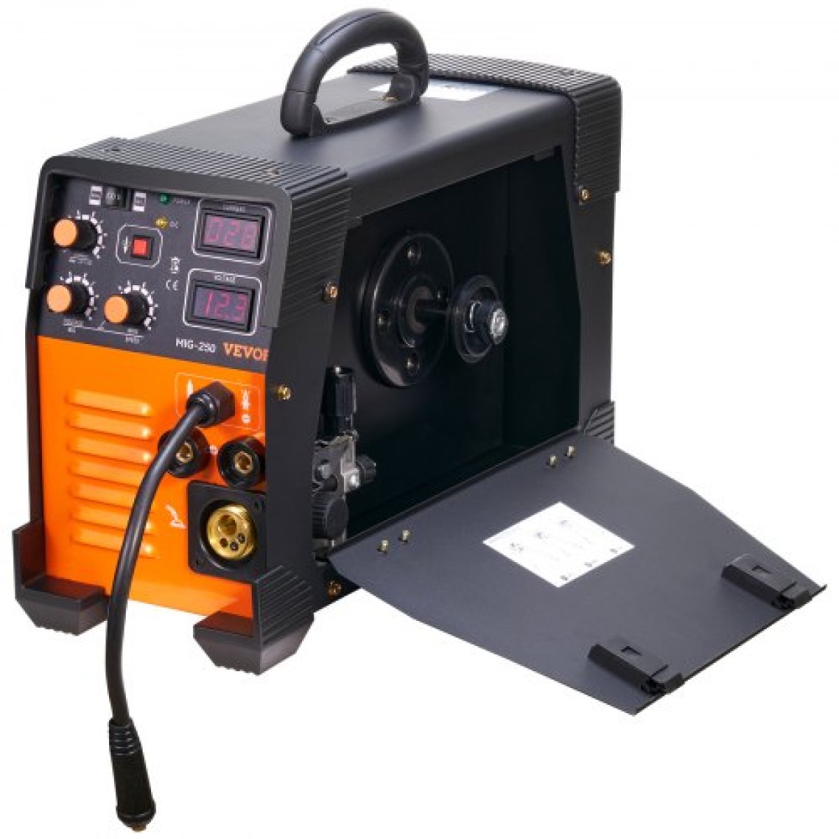 VEVOR MIG Welder 250 Amp MIG TIG Arc Welder 3 in 1 Welder Welding Machine 220V TIG Welder Lift ARC Welder MMA Stick IGBT DC Inverter Welder Digital Display Combo Welding Machine