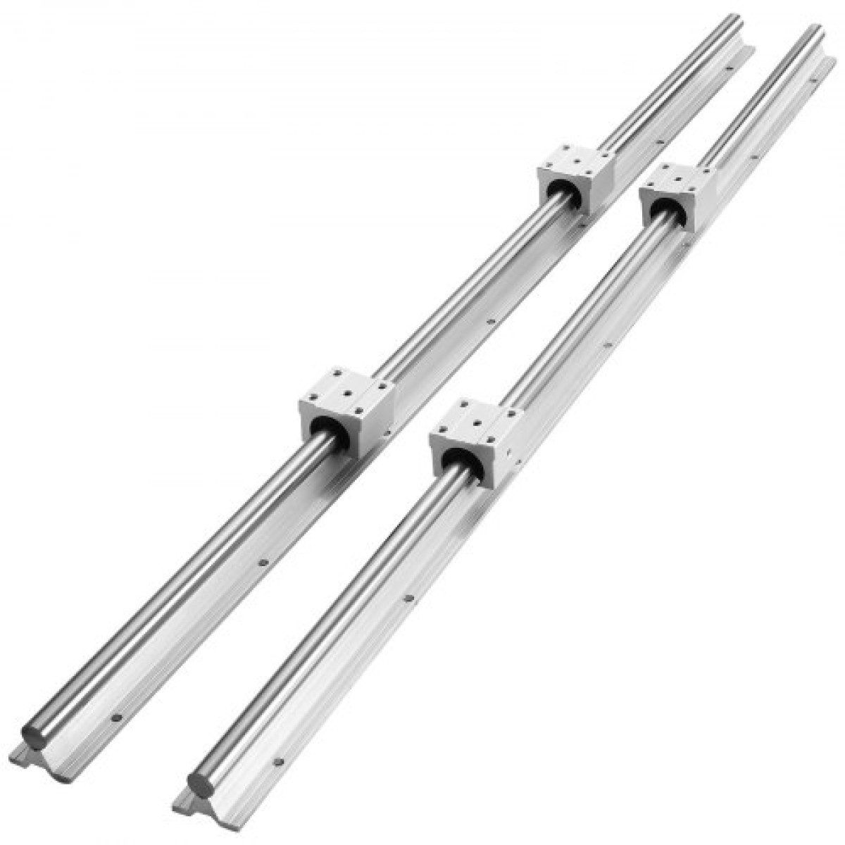 VEVOR Linear Guide Rail Set, SBR20 1200mm, 2 PCS 47,2 in/1200 mm SBR20 Guide Rails και 4 PCS SBR20UU Slide Blocks, Linear Rails and Bearings for Automated Machines DIY Project CNC Router Machines