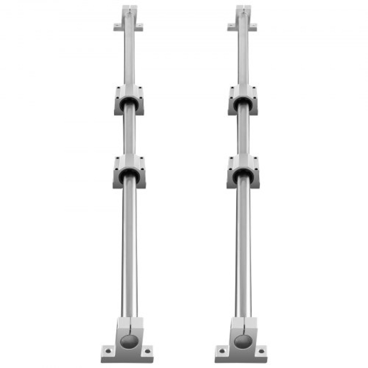 VEVOR Linear Guide Rail Set, SFC16 1000mm, 2 PCS 39,4 in/1000 mm SFC16 Guide Rails 4 PCS SC16 Slide Blocks 4 PCS Rail Supports, Linear Rails and Bearings Kit for Automated Machines CNC DIY Project
