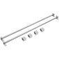 VEVOR Linear Guide Rail Set, SFC16 1000mm, 2 PCS 39,4 in/1000 mm SFC16 Guide Rails 4 PCS SC16 Slide Blocks 4 PCS Rail Supports, Linear Rails and Bearings Kit for Automated Machines CNC DIY Project