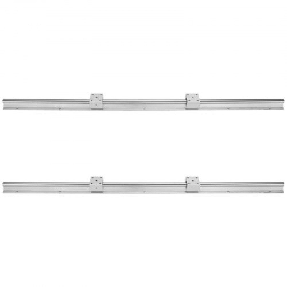VEVOR Linear Guide Rail Set, SBR16 800mm, 2 PCS 31,5 in/800 mm SBR16 Guide Rails and 4 PCS SBR16UU Slide Blocks, Linear Rails and Bearings Kit for Automated Machines DIY Project CNC Router Machines