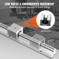 VEVOR Linear Guide Rail Set, SBR16 800mm, 2 PCS 31,5 in/800 mm SBR16 Guide Rails and 4 PCS SBR16UU Slide Blocks, Linear Rails and Bearings Kit for Automated Machines DIY Project CNC Router Machines