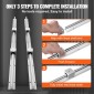 VEVOR Linear Guide Rail Set, SBR16 800mm, 2 PCS 31,5 in/800 mm SBR16 Guide Rails and 4 PCS SBR16UU Slide Blocks, Linear Rails and Bearings Kit for Automated Machines DIY Project CNC Router Machines