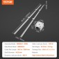 VEVOR Linear Guide Rail Set, SBR20 2200mm, 2 PCS 86,6 in/2200 mm SBR20 Guide Rails και 4 PCS SBR20UU Slide Blocks, Linear Rails and Bearings for Automated Machines DIY Project CNC Router Machines