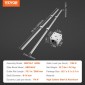 VEVOR Linear Guide Rail Set, SBR16 2000mm, 2 PCS 78,7 in/2000 mm SBR16 Guide Rails και 4 PCS SBR16UU Slide Blocks, Linear Rails and Bearings for Automated Machines DIY Project CNC Router Machines