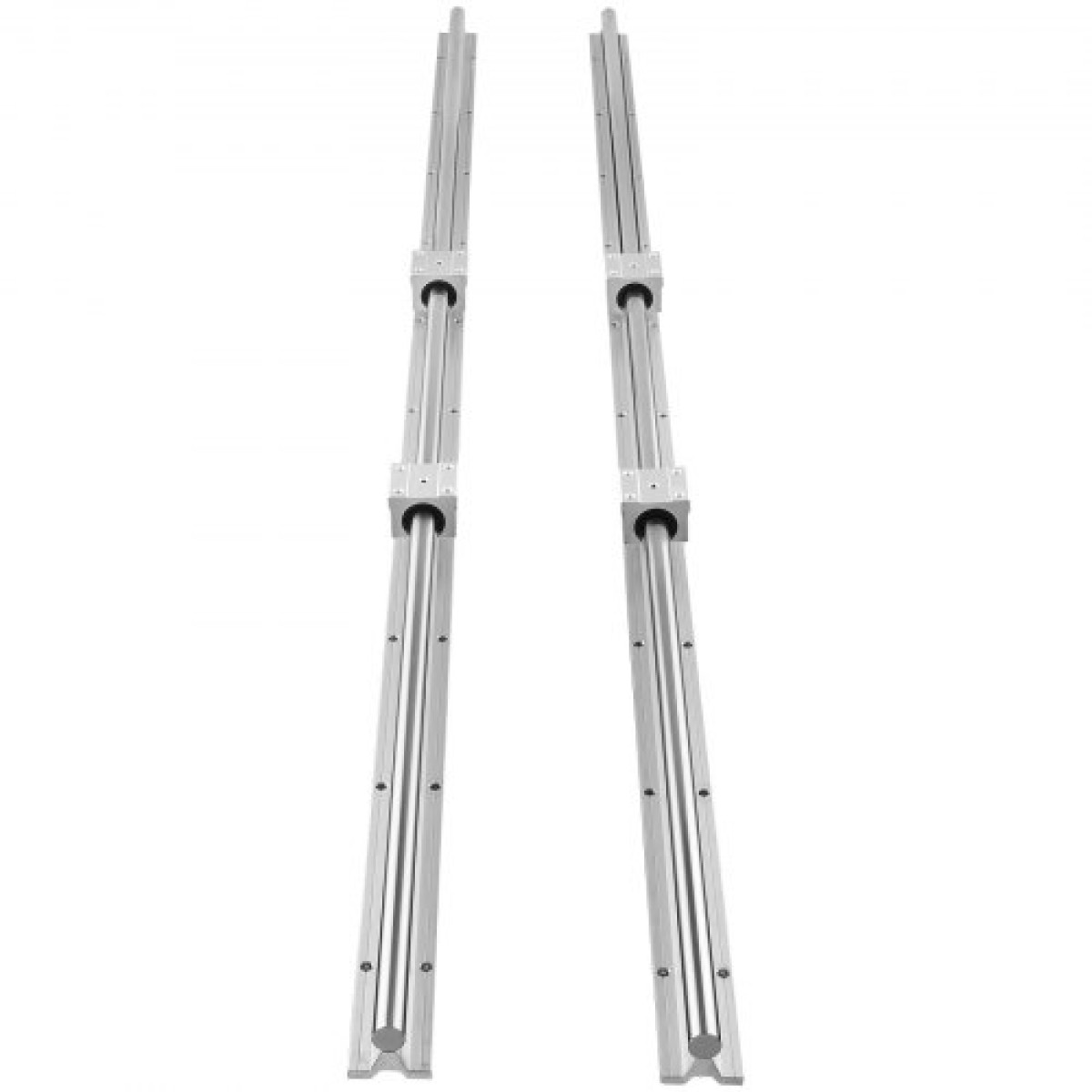 VEVOR Linear Guide Rail Set, SBR16 1500mm, 2 PCS 59 in/1500 mm SBR16 Guide Rails και 4 PCS SBR16UU Slide Blocks, Linear Rails and Bearings Kit for Automated Machines DIY Project CNC Router Machines