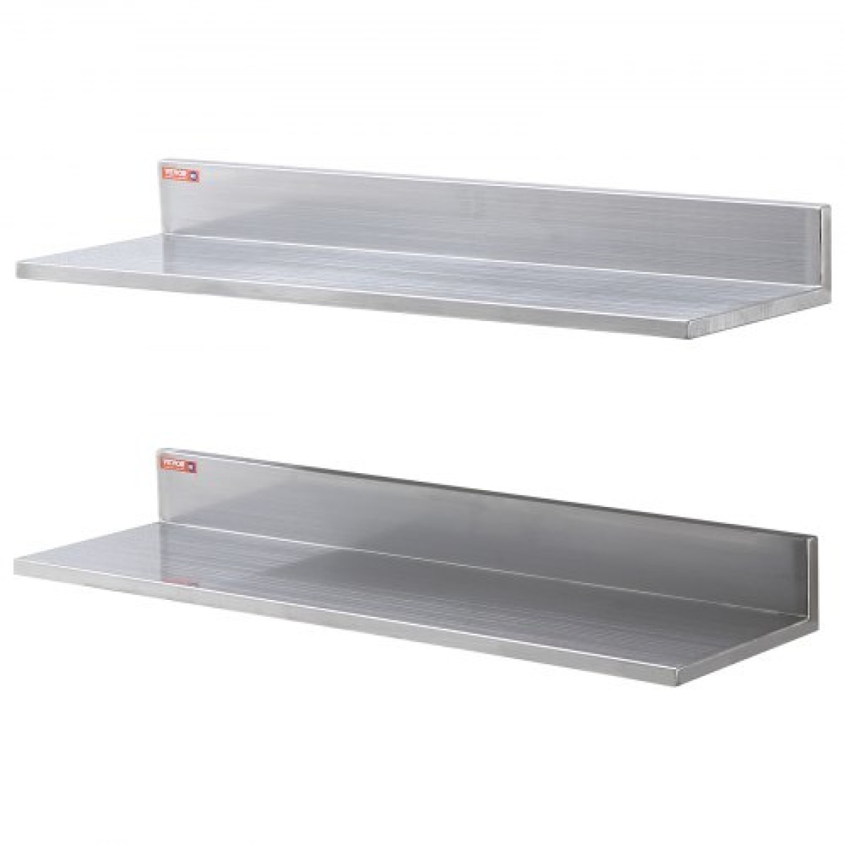 VEVOR 21,8 x 76,2 cm ράφι από ανοξείδωτο χάλυβα, επιτοίχια πλωτά ράφια με backsplash, 20 kg χωρητικότητας φόρτωσης εμπορικά ράφια, ράφι αποθήκευσης βαρέως τύπου για εστιατόριο, κουζίνα, μπαρ, σπίτι και ξενοδοχείο