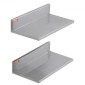 VEVOR 21,8 x 40,6 cm ράφι από ανοξείδωτο χάλυβα, επιτοίχια πλωτά ράφια με οπίσθια όψη, 20 kg χωρητικότητας φόρτωσης εμπορικά ράφια, σχάρα αποθήκευσης βαρέως τύπου για εστιατόριο, κουζίνα, μπαρ, σπίτι και ξενοδοχείο