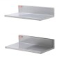 VEVOR 21,8 x 40,6 cm ράφι από ανοξείδωτο χάλυβα, επιτοίχια πλωτά ράφια με οπίσθια όψη, 20 kg χωρητικότητας φόρτωσης εμπορικά ράφια, σχάρα αποθήκευσης βαρέως τύπου για εστιατόριο, κουζίνα, μπαρ, σπίτι και ξενοδοχείο
