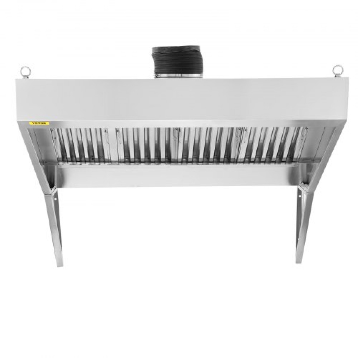 VEVOR Commercial Exhaust Hood, 2,74 m Food Truck Hood Exhaust, 201 Stainless Steel Concession Hood με 4 αποσπώμενο πλέγμα φίλτρου λαδιού σχήματος U, κουκούλα εξαερισμού ανθεκτικό στη σκουριά για εστιατόριο κουζίνας