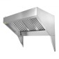 VEVOR Commercial Exhaust Hood, 6FT Food Truck Hood Exhaust, 201 Stainless Steel Concession Trailer Hood με 3 αποσπώμενο πλέγμα φίλτρου λαδιού σχήματος U, κουκούλα εξαερισμού ανθεκτικό στη σκουριά για εστιατόριο κουζίνας