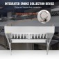 VEVOR Commercial Exhaust Hood, 1,5 m Food Truck Hood Exhaust, 201 Stainless Steel Concession Hood με 2 αποσπώμενο πλέγμα φίλτρου λαδιού σχήματος U, κουκούλα εξαερισμού ανθεκτικό στη σκουριά για εστιατόριο κουζίνας