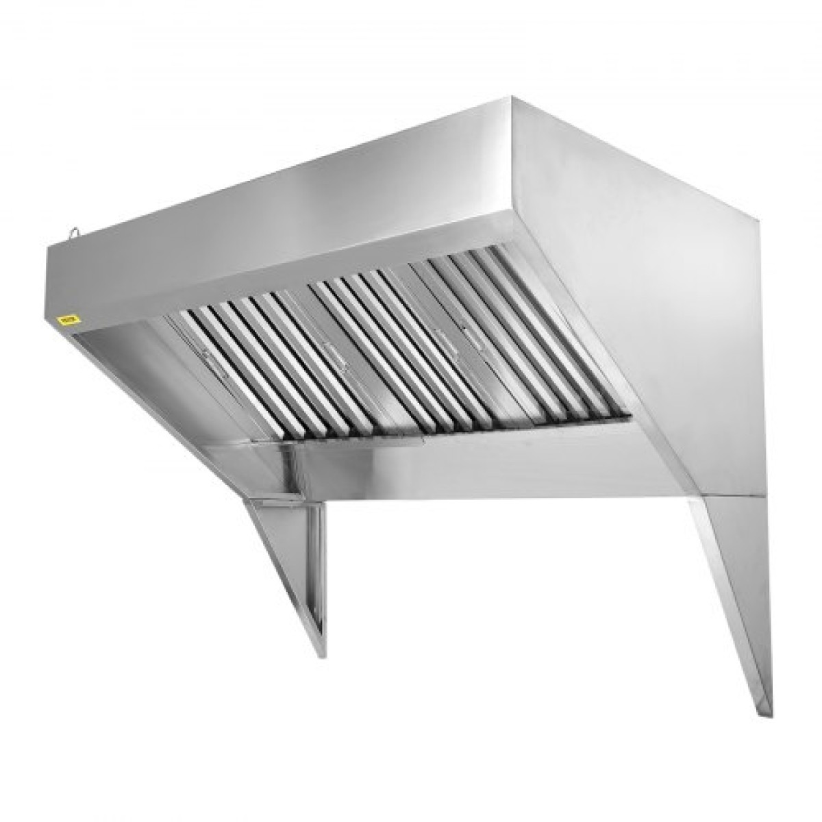 VEVOR Commercial Exhaust Hood, 7FT Food Truck Hood Exhaust, 201 Stainless Steel Concession Trailer Hood με 3 αποσπώμενο πλέγμα φίλτρου λαδιού σχήματος U, κουκούλα εξαερισμού ανθεκτικό στη σκουριά για εστιατόριο κουζίνας