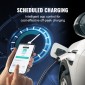 VEVOR Portable EV Charger Type 2, 16A 3,68 kW/11 kW, Electric Vehicle Car Charging Charging CEE 16 Plug LCD, IEC 62196 Home Station EV Charging with Carry Bag Charging Cable Hook, IP66