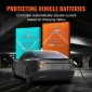 VEVOR Φορητός φορτιστής EV Τύπος 2, 16A 3,7 kW, Φορτιστής αυτοκινήτου ηλεκτρικού οχήματος με καλώδιο φόρτισης 8,6 m CEE 7/7 Plug LCD οθόνη, IEC 62196 Home Station EV Charging with Carry Bag Charging Cable Hook, IP66