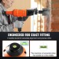 VEVOR Diamond Core Drill Machine Handheld Concrete Core Drill Rig 10,2 cm Bit 1500W
