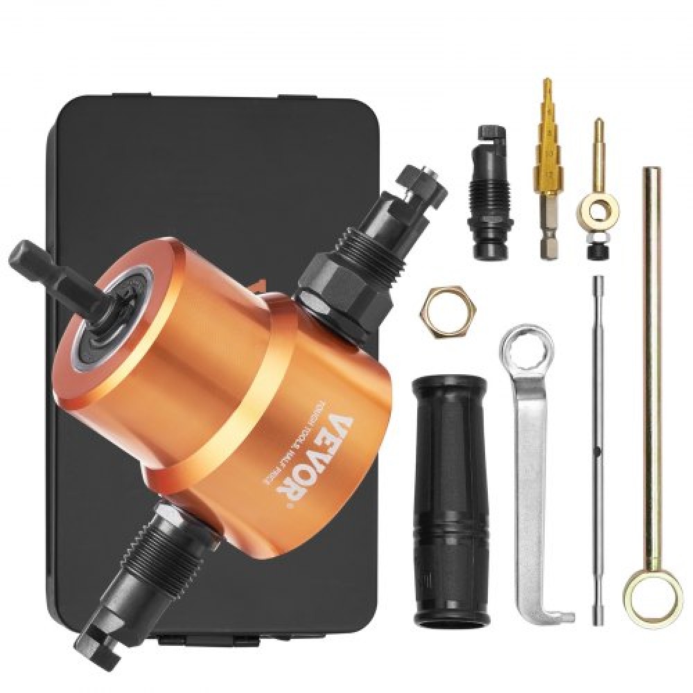 VEVOR Double Head Sheet Nibbler Metal Cutter Power Drill Attachment Cutting Tool