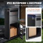 Κουτιά παράδοσης πακέτου VEVOR για εξωτερικό 35,3 x 29,5 x 106,7 cm, γαλβανισμένο ατσάλι κουτί παράδοσης για πακέτα με κωδικοποιημένη κλειδαριά, αντικλεπτικό διάφραγμα, αδιάβροχο πακέτο IPX3 Drop Box για εξωτερικό χώρο, βεράντα, πεζοδρόμιο