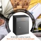 VEVOR Mailboxes for Outside 17.3"x13.8"x22.8", Κουτιά παράδοσης πακέτου από γαλβανισμένο χάλυβα για εξωτερικό με κωδικοποιημένη κλειδαριά, αντικλεπτικό διάφραγμα, IPX3 αδιάβροχο κουτί παράδοσης για πακέτα για βεράντα, πεζοδρόμιο