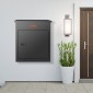 VEVOR Mailboxes for Outside 17.3"x13.8"x22.8", Κουτιά παράδοσης πακέτου από γαλβανισμένο χάλυβα για εξωτερικό με κωδικοποιημένη κλειδαριά, αντικλεπτικό διάφραγμα, IPX3 αδιάβροχο κουτί παράδοσης για πακέτα για βεράντα, πεζοδρόμιο