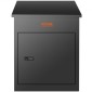 VEVOR Mailboxes for Outside 17.3"x13.8"x22.8", Κουτιά παράδοσης πακέτου από γαλβανισμένο χάλυβα για εξωτερικό με κωδικοποιημένη κλειδαριά, αντικλεπτικό διάφραγμα, IPX3 αδιάβροχο κουτί παράδοσης για πακέτα για βεράντα, πεζοδρόμιο