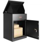 VEVOR Mailboxes for Outside 17.3"x13.8"x22.8", Κουτιά παράδοσης πακέτου από γαλβανισμένο χάλυβα για εξωτερικό με κωδικοποιημένη κλειδαριά, αντικλεπτικό διάφραγμα, IPX3 αδιάβροχο κουτί παράδοσης για πακέτα για βεράντα, πεζοδρόμιο