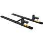 VEVOR Pallet Forks, 2000 lbs Tractor Bucket Forks, 60" Total Length Clamp on Pallet Fork with Adjustable Stabilizer bar, Heavy Duty Pallet Forks for Tractor Attachment, Skid Steer, Loader Bucket