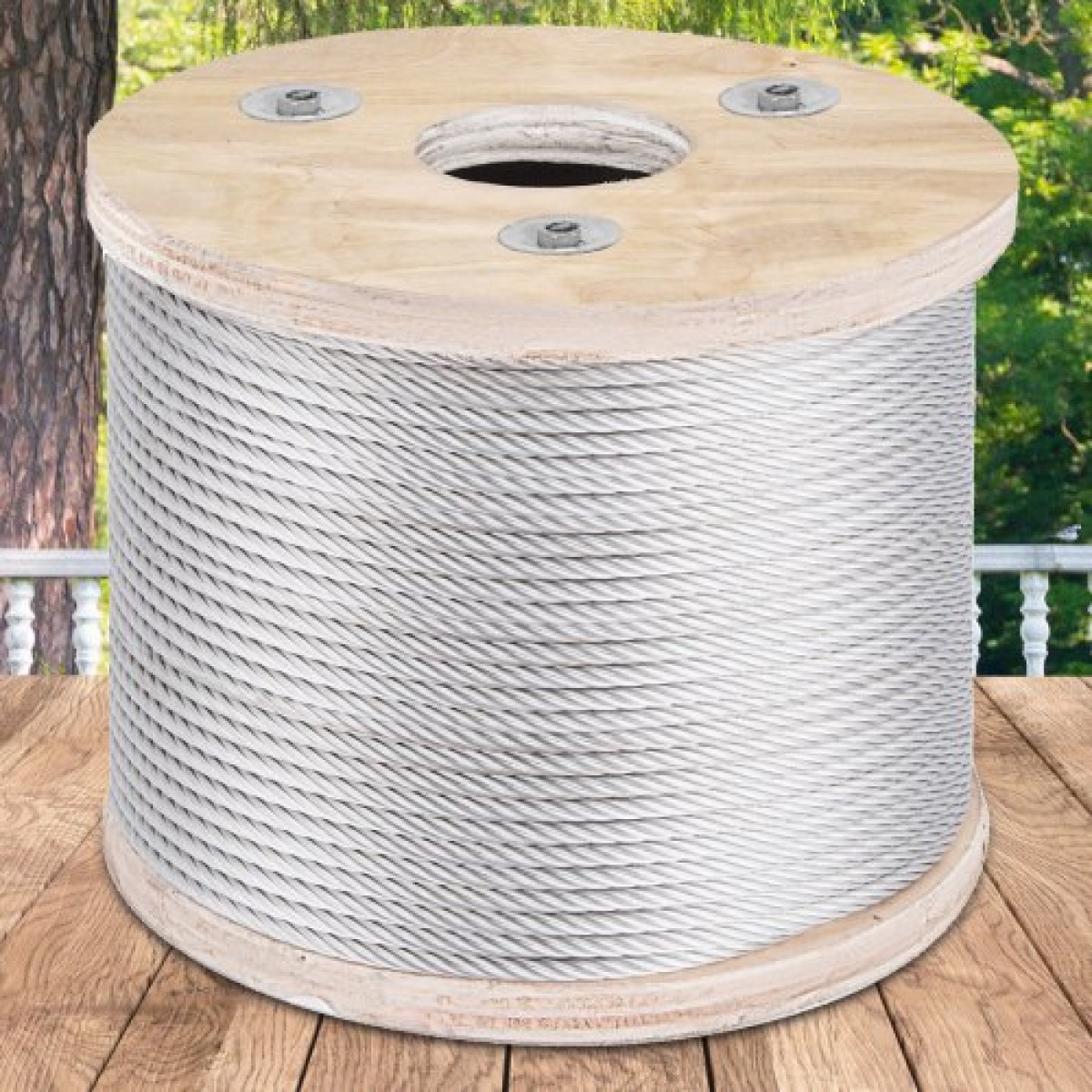 VEVOR 304 Καλώδιο από ανοξείδωτο ατσάλι 3/16 ιντσών 7 x 19 ατσάλινο συρματόσχοινο 250 πόδια Ατσάλινο καλώδιο για κάγκελα καταστρώματος DIY κιγκλίδωμα
