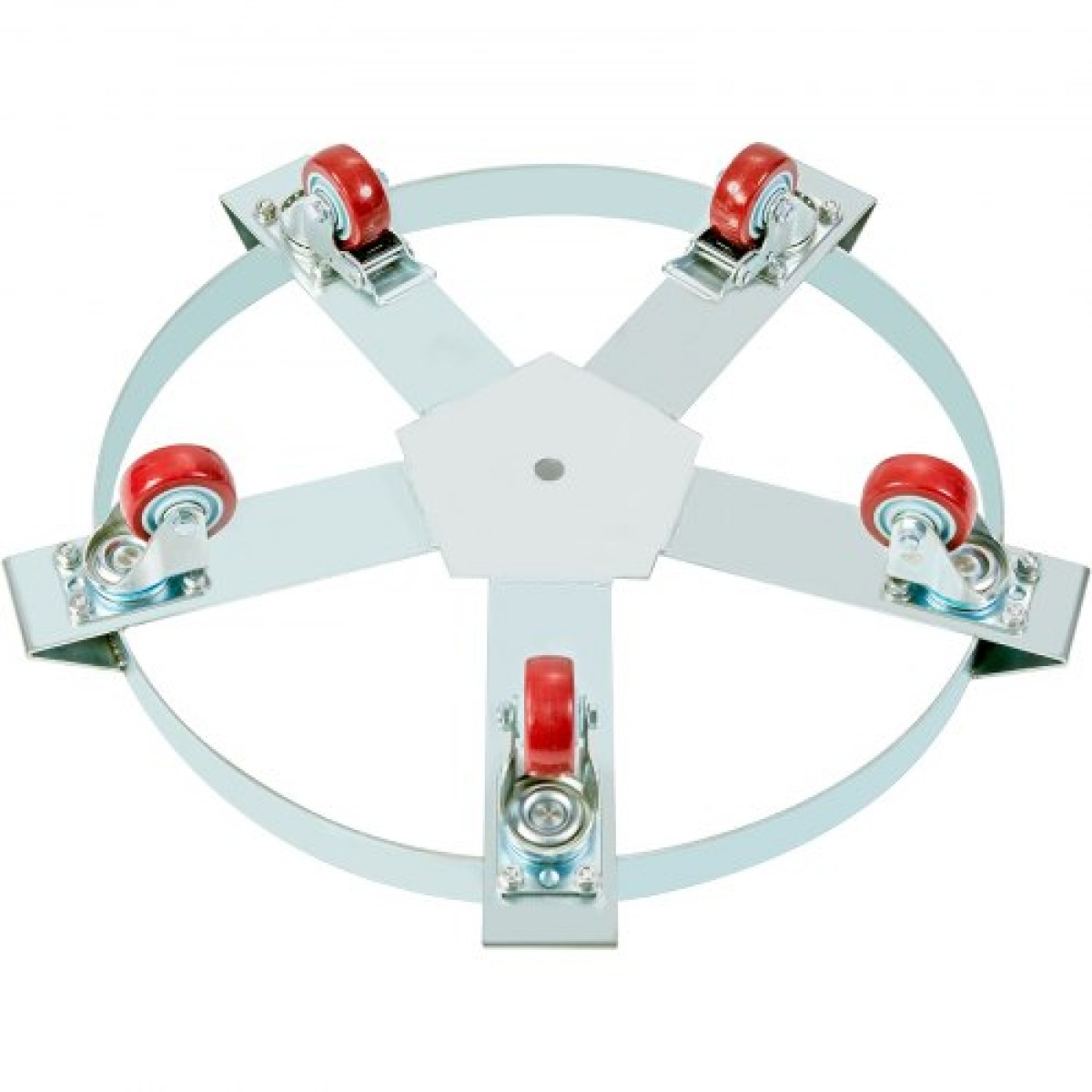 VEVOR 208,2 L Heavy Duty Drum Dolly, χωρητικότητα 567 kg, Barrel Dolly Cart Drum Caddy, Hand Truck Capacity Dollies with Steel Frame 5 Swivel Casters Wheel, για χειρισμό τυμπάνων αποθήκης