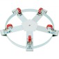 VEVOR 208,2 L Heavy Duty Drum Dolly, χωρητικότητα 567 kg, Barrel Dolly Cart Drum Caddy, Hand Truck Capacity Dollies with Steel Frame 5 Swivel Casters Wheel, για χειρισμό τυμπάνων αποθήκης