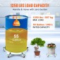 VEVOR 208,2 L Heavy Duty Drum Dolly, χωρητικότητα 567 kg, Barrel Dolly Cart Drum Caddy, Hand Truck Capacity Dollies with Steel Frame 5 Swivel Casters Wheel, για χειρισμό τυμπάνων αποθήκης
