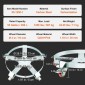 VEVOR 208,2 L Heavy Duty Drum Dolly, χωρητικότητα 567 kg, Barrel Dolly Cart Drum Caddy, Hand Truck Capacity Dollies with Steel Frame 5 Swivel Casters Wheel, για χειρισμό τυμπάνων αποθήκης