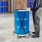 VEVOR 208,2 L Heavy Duty Drum Dolly, χωρητικότητα 567 kg, Barrel Dolly Cart Drum Caddy, Hand Truck Capacity Dollies with Steel Frame 5 Swivel Casters Wheel, για χειρισμό τυμπάνων αποθήκης