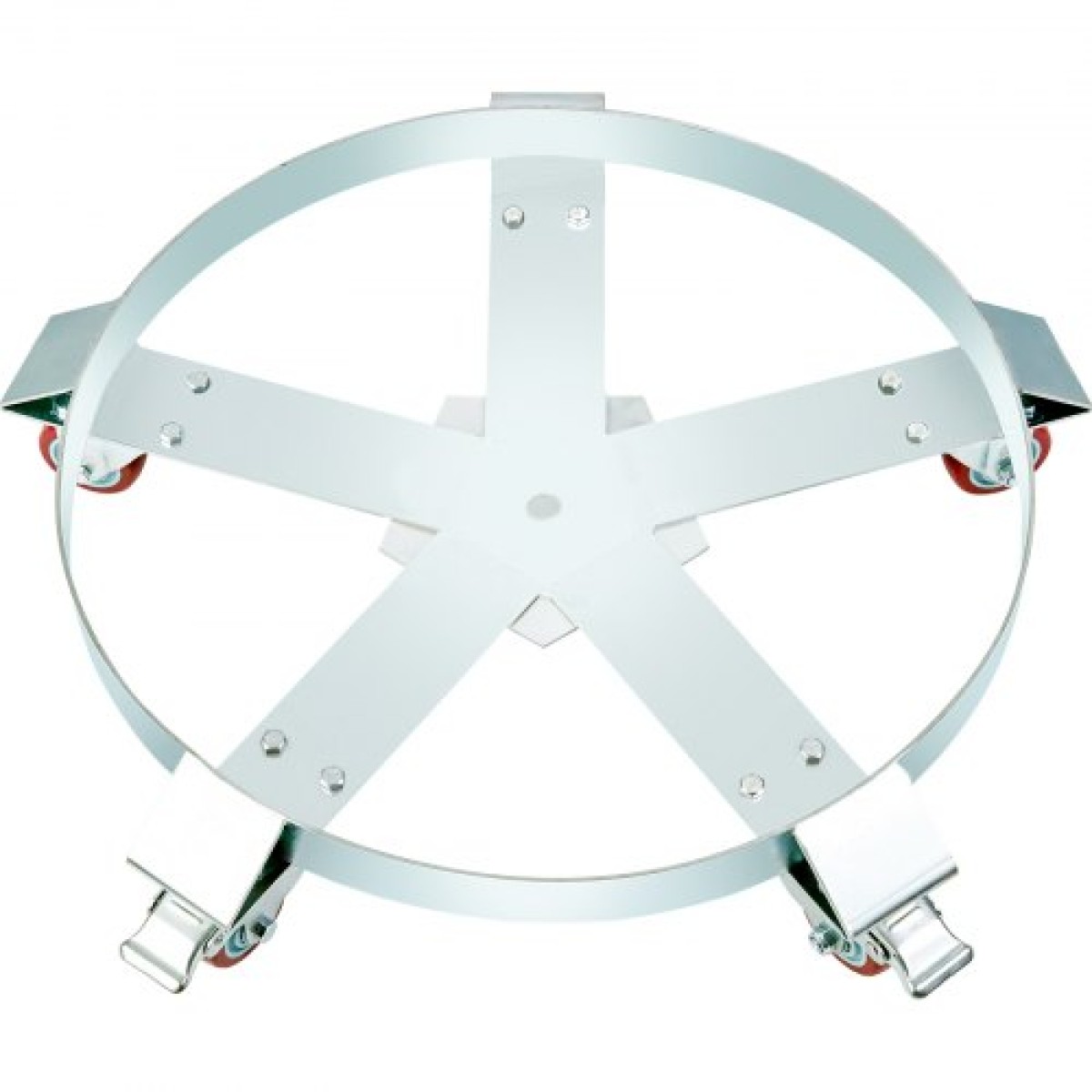 VEVOR 208,2 L Heavy Duty Drum Dolly, χωρητικότητα 567 kg, Barrel Dolly Cart Drum Caddy, Hand Truck Capacity Dollies with Steel Frame 5 Swivel Casters Wheel, για χειρισμό τυμπάνων αποθήκης