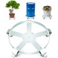 VEVOR 208,2 L Heavy Duty Drum Dolly, χωρητικότητα 567 kg, Barrel Dolly Cart Drum Caddy, Hand Truck Capacity Dollies with Steel Frame 5 Swivel Casters Wheel, για χειρισμό τυμπάνων αποθήκης