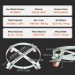 VEVOR 2PCS 208,2 L Heavy Duty Drum Dolly, 453,6 kg Χωρητικότητα φόρτωσης, Barrel Dolly Cart Drum Caddy, Dollies Hand Truck Capacity Non Tipping Hand Truck Capacity with Steel Frame 4 Swivel Casters Wheel, for Drum Handling