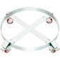VEVOR 2PCS 208,2 L Heavy Duty Drum Dolly, 453,6 kg Χωρητικότητα φόρτωσης, Barrel Dolly Cart Drum Caddy, Dollies Hand Truck Capacity Non Tipping Hand Truck Capacity with Steel Frame 4 Swivel Casters Wheel, for Drum Handling