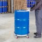 VEVOR 208,2 L Heavy Duty Drum Dolly, 453,6 kg Χωρητικότητα φόρτωσης, Barrel Dolly Cart Drum Caddy, Μη ανατρεπόμενο Hand Truck Capacity Dollies with Steel Frame 4 Swivel Casters Wheel, για χειρισμό τυμπάνων αποθήκης