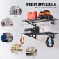 Ράφια αποθήκευσης VEVOR Garage, 2 Pack, 4 x 2 ft Ράφια γκαράζ βαρέως τύπου Επιτοίχια, χωρητικότητα φόρτωσης 500 lbs (Συνολική) Πλωτά ράφια αποθήκευσης γκαράζ, Κατάλληλα για κατάστημα, υπόστεγο, αποθήκευση γκαράζ