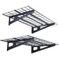 Ράφια αποθήκευσης VEVOR Garage, 2 Pack, 4 x 2 ft Ράφια γκαράζ βαρέως τύπου Επιτοίχια, χωρητικότητα φόρτωσης 500 lbs (Συνολική) Πλωτά ράφια αποθήκευσης γκαράζ, Κατάλληλα για κατάστημα, υπόστεγο, αποθήκευση γκαράζ