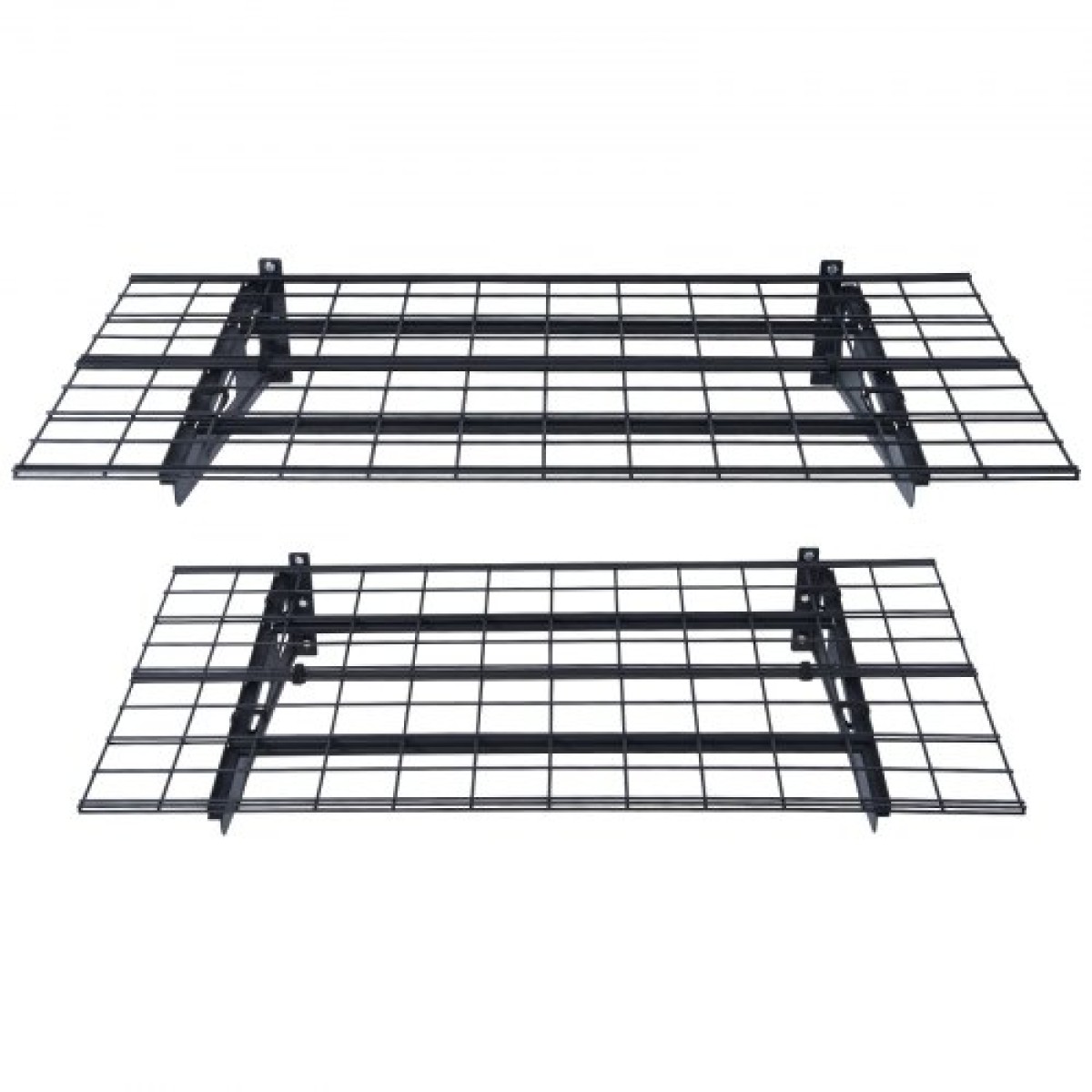 Ράφια αποθήκευσης VEVOR Garage, 2 Pack, 4 x 2 ft Ράφια γκαράζ βαρέως τύπου Επιτοίχια, χωρητικότητα φόρτωσης 500 lbs (Συνολική) Πλωτά ράφια αποθήκευσης γκαράζ, Κατάλληλα για κατάστημα, υπόστεγο, αποθήκευση γκαράζ