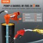 Αντλία μεταφοράς καυσίμου VEVOR, 12V DC 20 GPM 1/4 HP, αντλία εξαγωγής βενζίνης με αυτόματο ακροφύσιο, σωλήνας εκκένωσης και σωλήνα αναρρόφησης για μείγματα βενζίνης, ντίζελ, κηροζίνης, αιθανόλης και μεθανόλης και βιοντίζελ