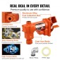 Αντλία μεταφοράς καυσίμου VEVOR, 12V DC 20 GPM 1/4 HP, αντλία εξαγωγής βενζίνης από χυτοσίδηρο υψηλής ροής με σχέδιο κιβωτίου συλλογής καυσίμου για βενζίνη, ντίζελ, κηροζίνη, μείγματα αιθανόλης και μεθανόλης και βιοντίζελ